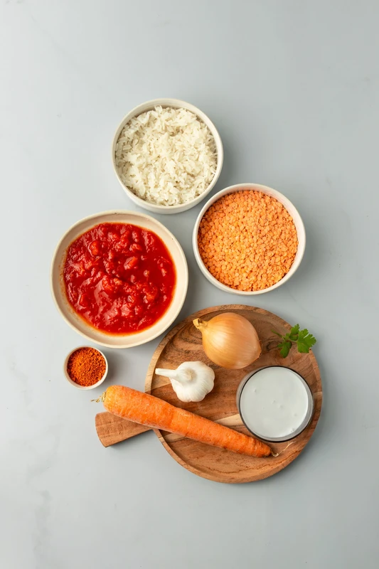 Dahl de lentilles corail