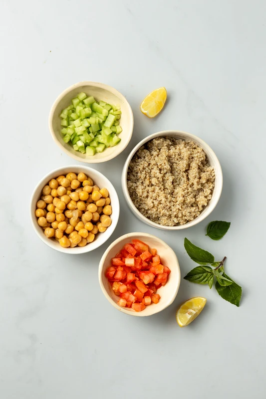 Taboulé de quinoa aux pois chiches