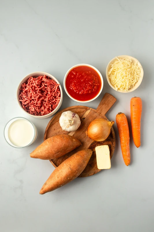 Parmentier de bœuf et patate douce