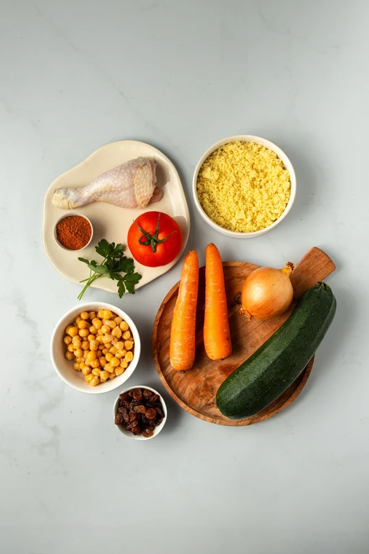 Couscous de poulet aux légumes