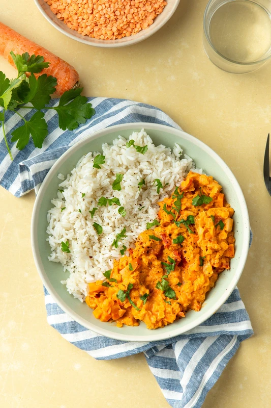 Dahl de lentilles corail