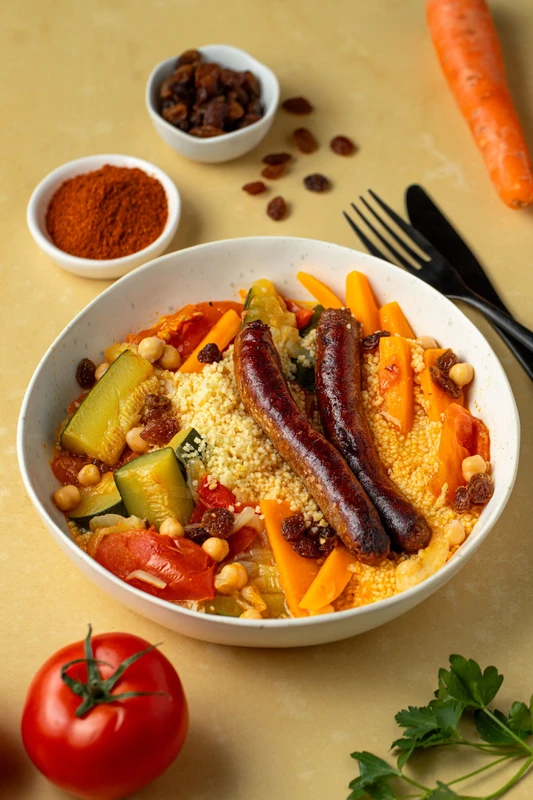 Couscous aux merguez et légumes